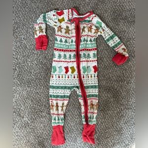 Little Sleepies Christmas pajamas size 3-6